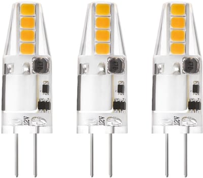 Kobi LED Lamp G4 1.5W - 170lm - 4000K - 12V - Voor Keuken, Kastverlichting of Display - G4 Insteeklampje - 3 stuks