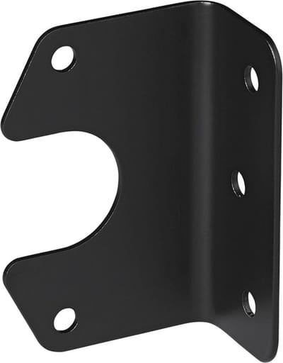 ProPlus Gehoekte stekkerdooshouder - Metaal - 9,4 x 6,3 cm - Zwart - Voor 7 en 13-polige stekkerdozen