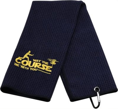 Livano Golf Handdoek - Golfhanddoek - Golf Accessoires - Towel - Comfortabel - Zwart
