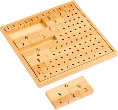 Educo Rekenblokken - Leren rekenen - Houten speelgoed - Houten puzzel - Educatief speelgoed - Kinderspeelgoed - Vanaf 5 jaar