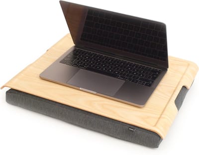 Laptray / Laptoptafel Antislip Essenhouten blad - 46 x 32 x 6,5 cm
