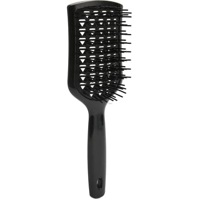 Zwarte Vent Haarborstel Professioneel Mannen Vrouwen Paddle Ontklitter Borstel Styling Tool voor Snel Föhnen black