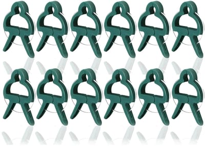 Plantenclips voor klimplanten, verstelbare tuinplantclips herbruikbare stengelhouder clips takgrijper voor wijnstok, tomaten, groenten en bloemen (groot, zwaluwvorm)
