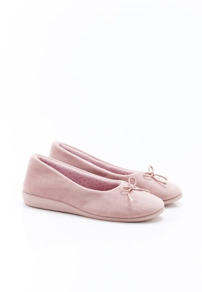 Damart - Ballerina's velours sleehak - Dames - Roze - 36