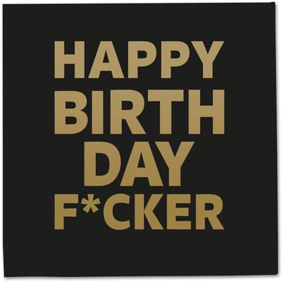 Folat - Servetten - HBD Fucker 33x33cm (20 stuks)