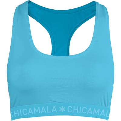 Chicamala – Dames Racerback - BH zonder beugel – Dames Ondergoed – Lingerie - Sport BH – Kleding - 95% Katoen – Dames kleding