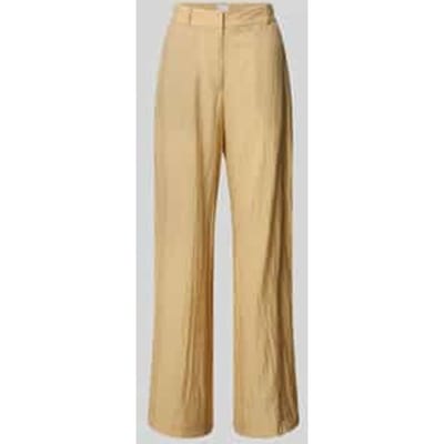 Broek van viscosemix in kreuklook