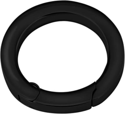 Quiges - RVS Verbindingsring Zwart 22mm voor Kettingen en Hanger - EPC012