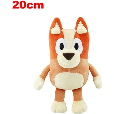 20/30CM Bluey En Bingo Pluche Poppen Glanzende Ster Ogen Bluey Bingo Anime Pluche Knuffels Verjaardag Kerstcadeau Voor Kinderen beige