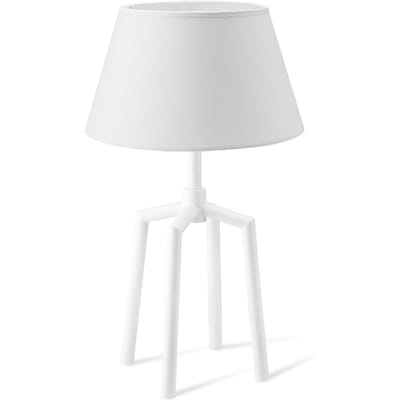 Home sweet home tafellamp Spinn wit & lampenkap Largo - wit