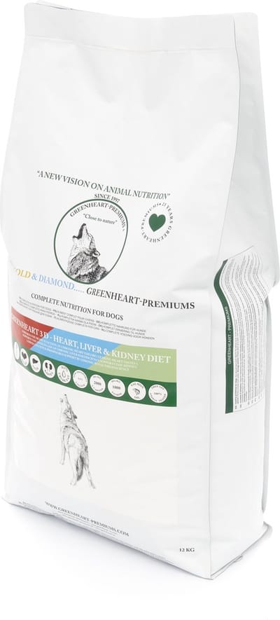 Greenheart hondenvoer 3D Heart, Liver & Kidney Diet 3 kg - Hond