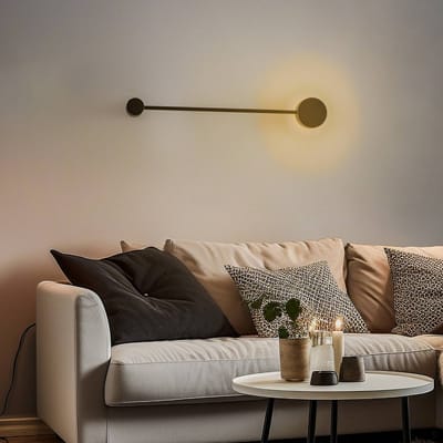 Nowodvorski Lighting Wandlamp Orbit I 40, zwart, 1-lamp