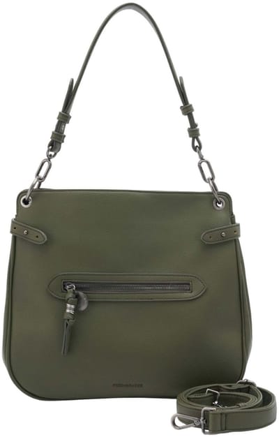FREDsBRUDER schoudertas My Bestie Round Hobo Bag Khaki Green kaki