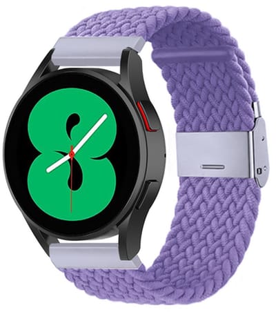 By Qubix - geschikt voor Huawei Watch GT 6 / GT 7 - 41mm - Braided nylon bandje - Paars