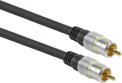 HQ Super Silver Tulp composiet video kabel - 10 meter