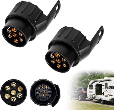 Trailer Adapter 7-Pin naar 13-Pin Converter Connector voor Caravan, Truck en Boot - Waterdicht en 12V