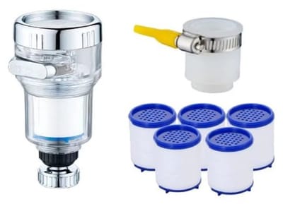 Dailygoods- Filterelement 12 Stuks - Waterfilter Kraan - Katoenen Filterelementen - Waterfilter Voor Thuis - 3.5×3 cm - Waterzuivering