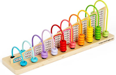 Bigjigs telraam regenboog