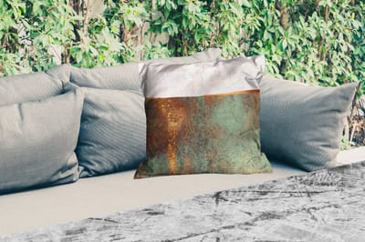 Buitenkussen Weerbestendig - Abstract - Luxe - Goud - 50x50 cm