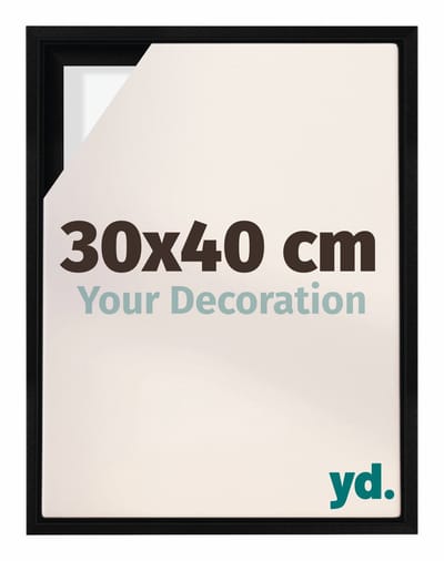 Your Decoration - Baklijst 30x40 cm - Zwart Mat - Baklijst voor Canvas - MDF - Lyon