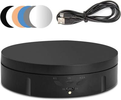 Elektrische draaitafel voor fotografie met 360 graden rotatie - 10 kg belasting, ideaal voor sieraden en productpresentaties