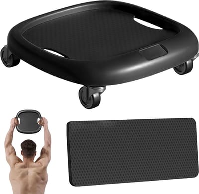 Buikwiel - Core trainer - Core training - 360 graden draaibaar - ca. 28 cm - Zwart