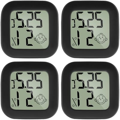 Digitale mini thermometer en hygrometer voor temperatuur- en luchtvochtigheidsmeting in huis en kantoor, ideaal voor kassen