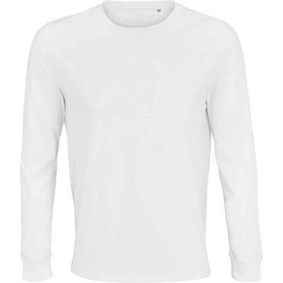 SOLS Unisex Adult Pioneer Organic Cotton T-shirt met lange mouwen (Wit)
