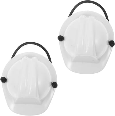 Miniatuur Veiligheidshelm - Poppenhelm - Huisdieren Aankleden - Verstelbaar Veerkoord - 4.1 x 3.6 cm - Wit