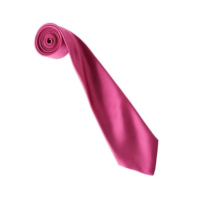 Premier Kleurencollectie Satijnen Stropdas (Heet Roze)