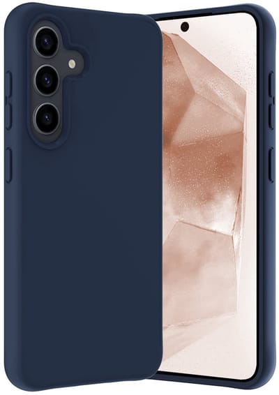 Hoes - Geschikt voor Samsung Galaxy A56 - Sterk & Shockproof - Hoesje Cover - Siliconen Case - Donkerblauw