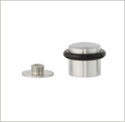 Deurstopper - Deurdemper Bodem - Muren Beschermen - Roestvrij Staal AISI 304 - 28 x 30 mm - Mat Zwart