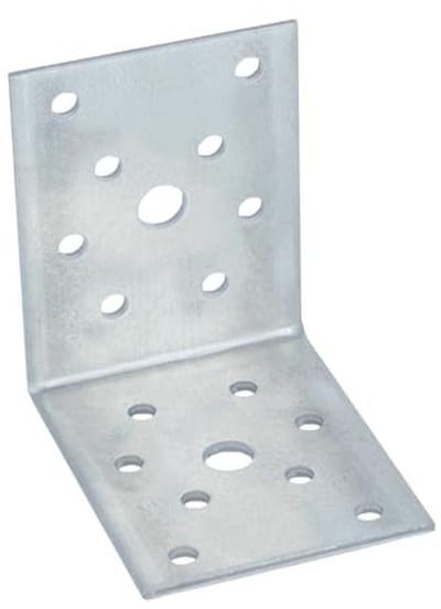 Hoekverbinder 70 x 70 x 55 mm - Verzinkt - Voordeelverpakking van 25 stuks