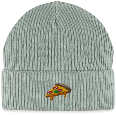 Geborduurde Pizzapunt Uniseks Bio Fisherman Beanie