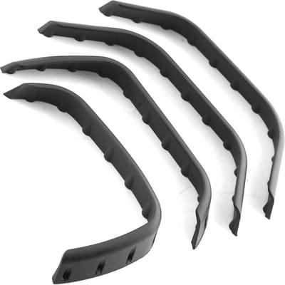 Plastic Body Shell Wiel Wenkbrauw Spatbordverbreders Zijbeschermer 8017 Vervanging voor TRAX4 Defender 1/10 zwart