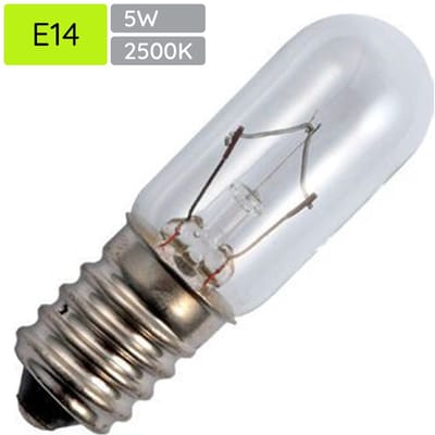 Signaallamp E14 24V 5W - 208 mAh - Per stuk - T16 Gloeilamp Ø16mm - 54mm - 2500K - Dimbaar