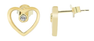 AKZENT Akzent damesoorbel "Canea" van 925 sterling zilver, gerhodineerd, duurzaam
