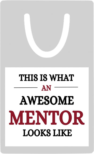 Hacebo® - Awesome mentor looks like metalen boekenlegger- Mentor - je mentor - school - verjaardagscadeau - kado - gift Bladwijzer boekenleggers - 7.6 cm x 5cm