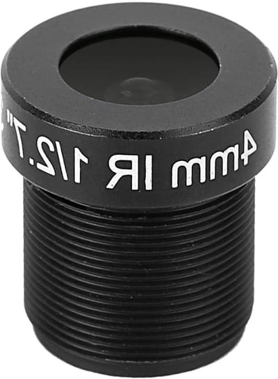 Surveillance Camera Lens 4mm 3MP HD - C-Mount Lens voor Beveiliging en Toezichtssystemen, Zwart