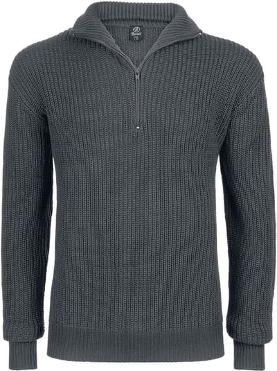Brandit Marine Troyer Heren Gebreide trui - antraciet - 3XL