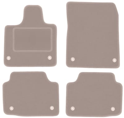 Beige velours vloermatten voor: Volvo 940 / 960 FL sedan (1990-1998)