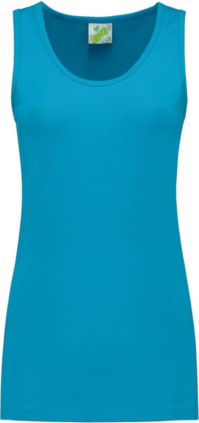 Lemon & Soda tanktop voor dames in de kleur Turqoise in de maat 2XL