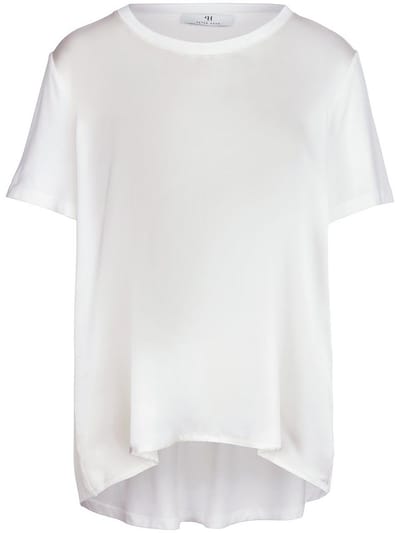 Blouseshirt korte mouwen Van Peter Hahn wit
