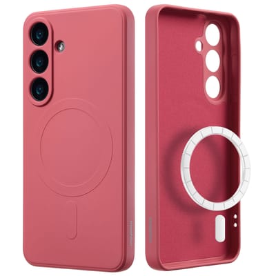 imoshion Hoesje - Geschikt voor Samsung Galaxy S25 - Color Backcover met Magnetische Ring - Dusty Rose