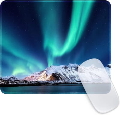 Esthetische Muismat - Landschap Serie - Bureau Decoratie - Antislip Rubber Basis - 24 x 19 cm - Aurora