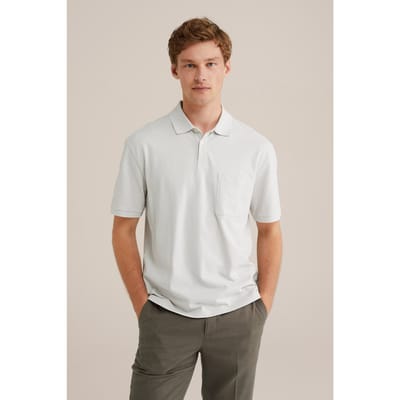 WE Fashion Polo Light Grey Taglia: XXL | Polo Outlet | Uomo | Grigio