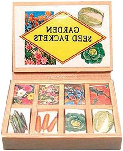Melody Jane Poppenhuis Zaad Pakket Display Box Tuin Winkel Winkel Kas Accessoire