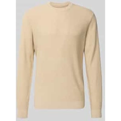 Gebreide pullover met ribboorden