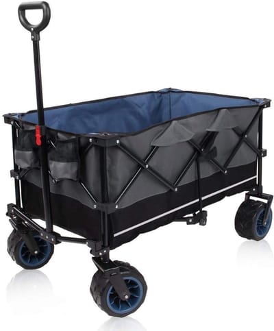MKSS® Bolderkar Opvouwbaar Luchtbanden - Strandwagen - Bolderwagen