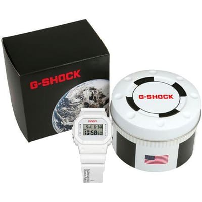 Casio G-Shock X Nasa Serie Astronaut Samenwerking Sport Waterdicht Kwarts Uurwerk Hars Band Heren horloges Grijs DW-5600NASA20-7 Pure White black